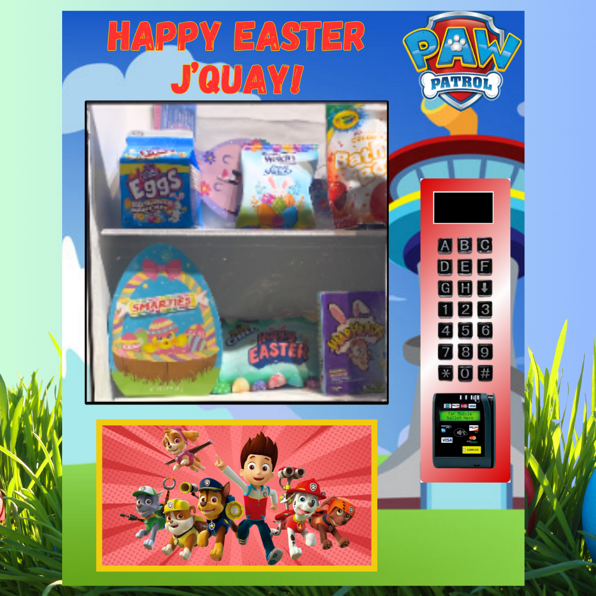 Jumbo Custom Vending Machine - 16"x20" - LOCAL ORDERS ONLY