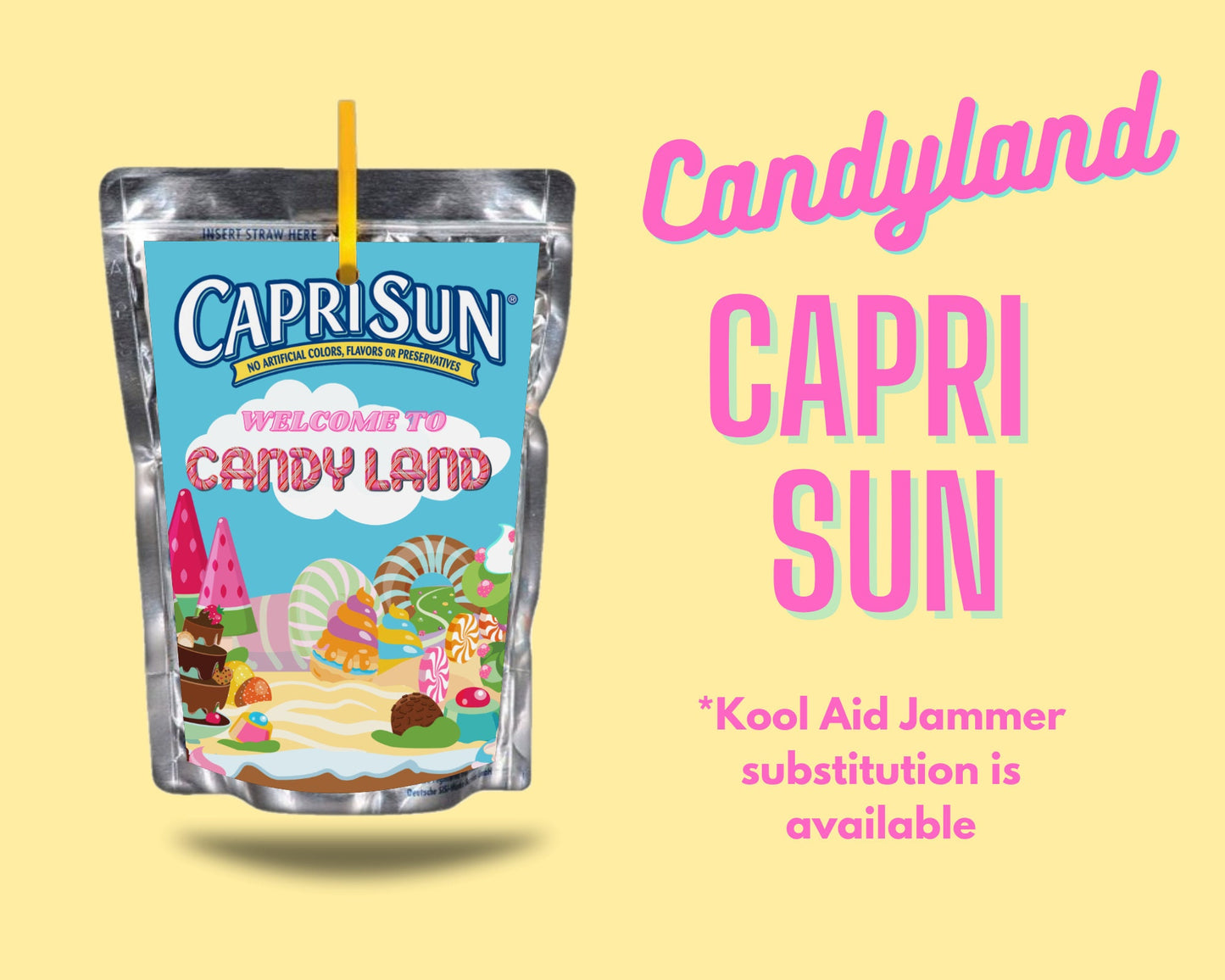 Candyland DIGITAL party favors bundle