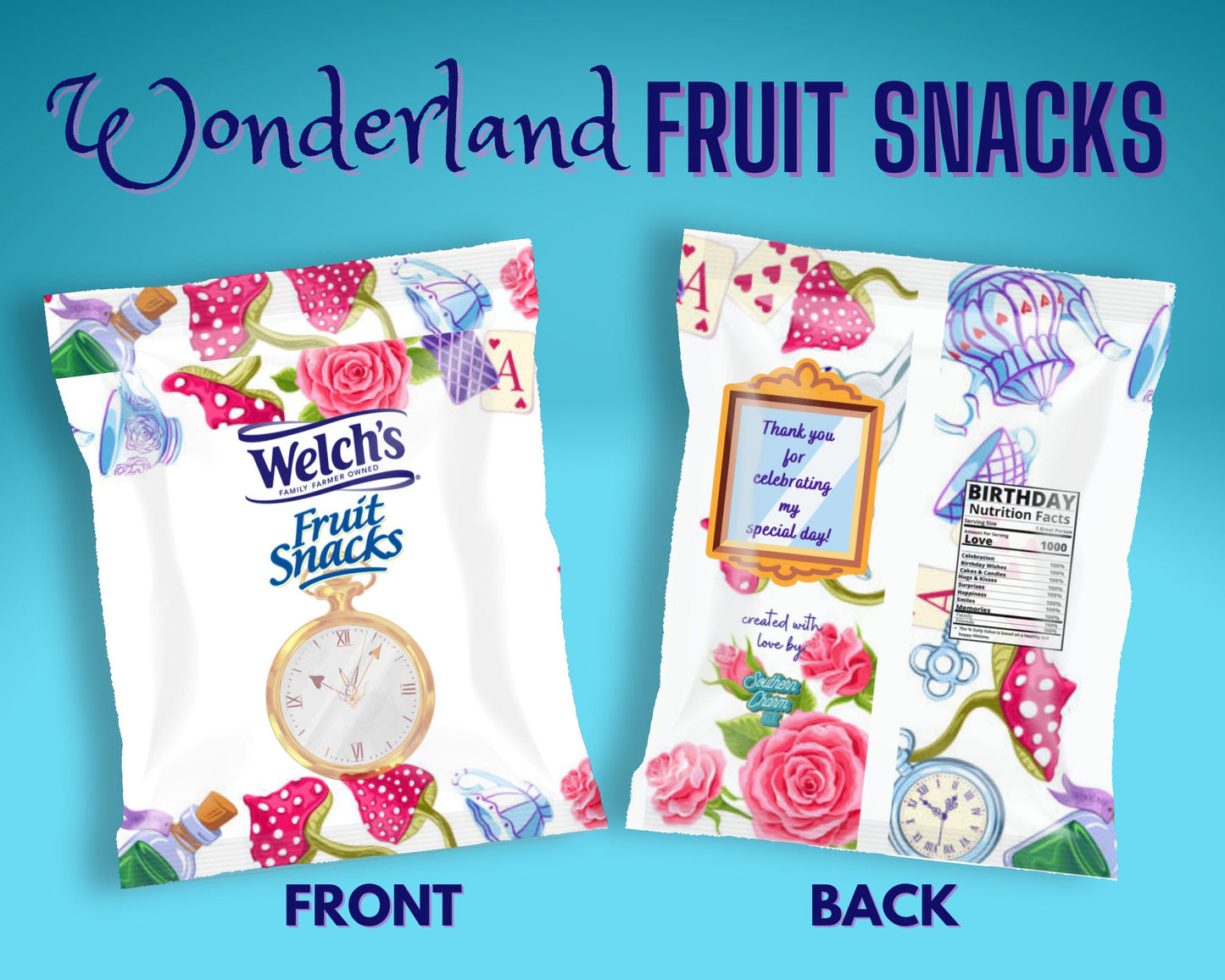 Wonderland DIGITAL Party Favor Bundle