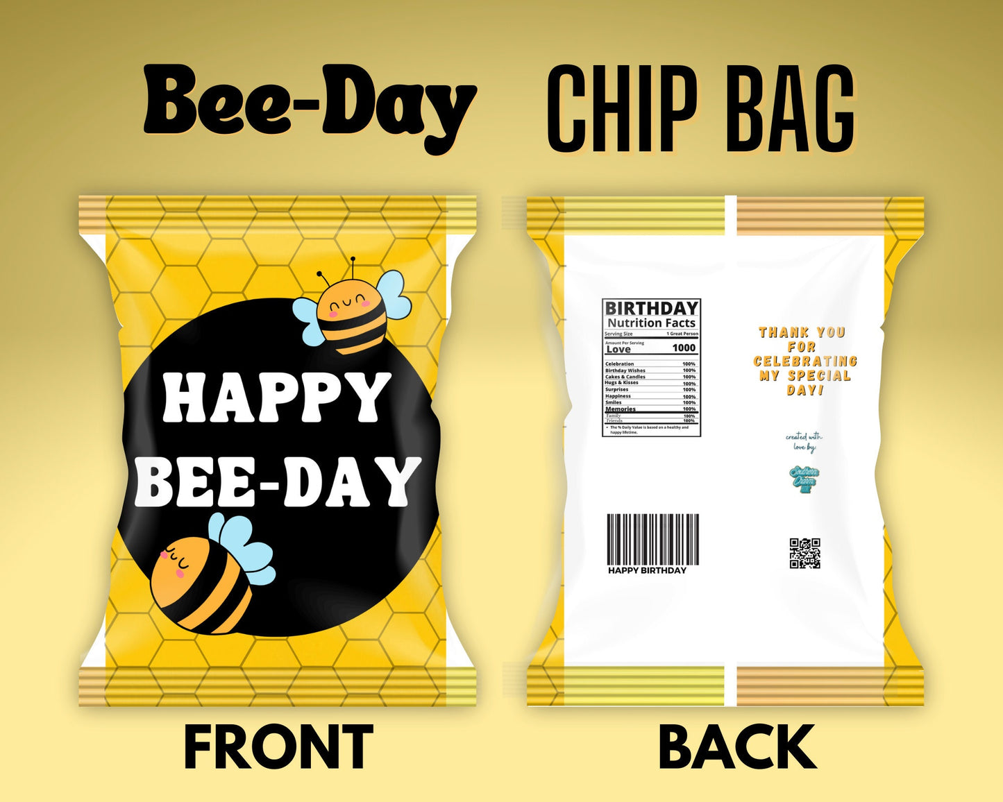 Bee-Day DIGITAL party favor bundle
