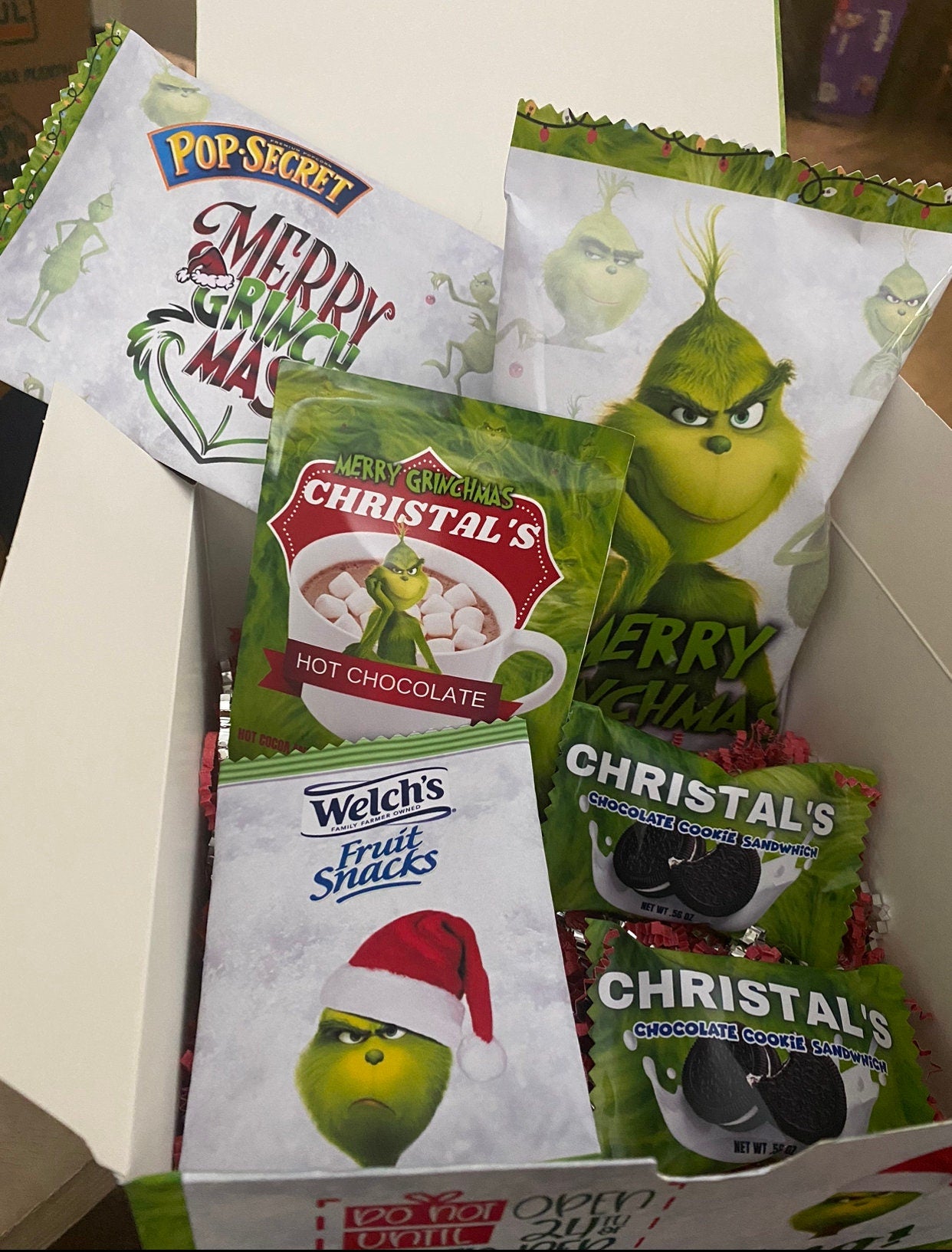 Custom Grinchmas Eve box