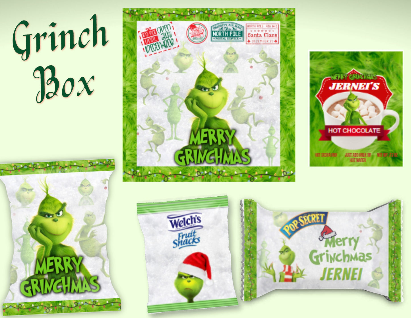 Custom Grinchmas Eve box